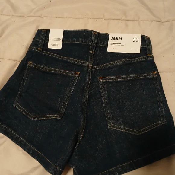 Agolde Women's Jean Shorts - Deep Indigo - Picture 3 of 3